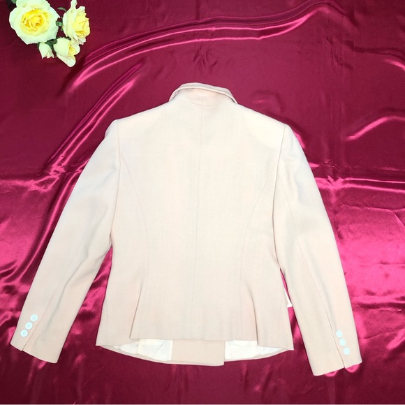 100% Wool Women Double Breasted Suit Set/Peachy Color - Picture 9 of 16